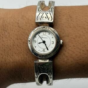 Y2K Silver Geneva Watch